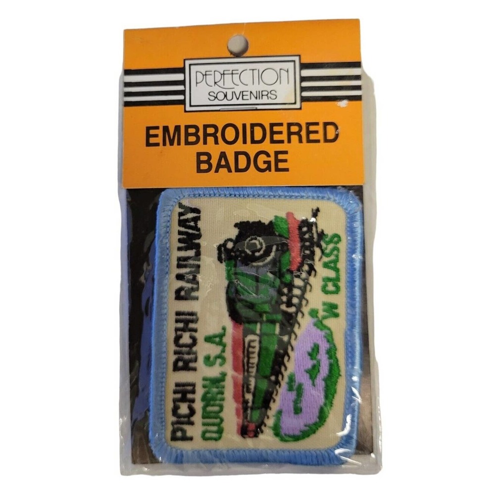 PICHI RICHI RAILWAY W-CLASS QUORN SA Embroidered PATCH Vintage NOS in Package